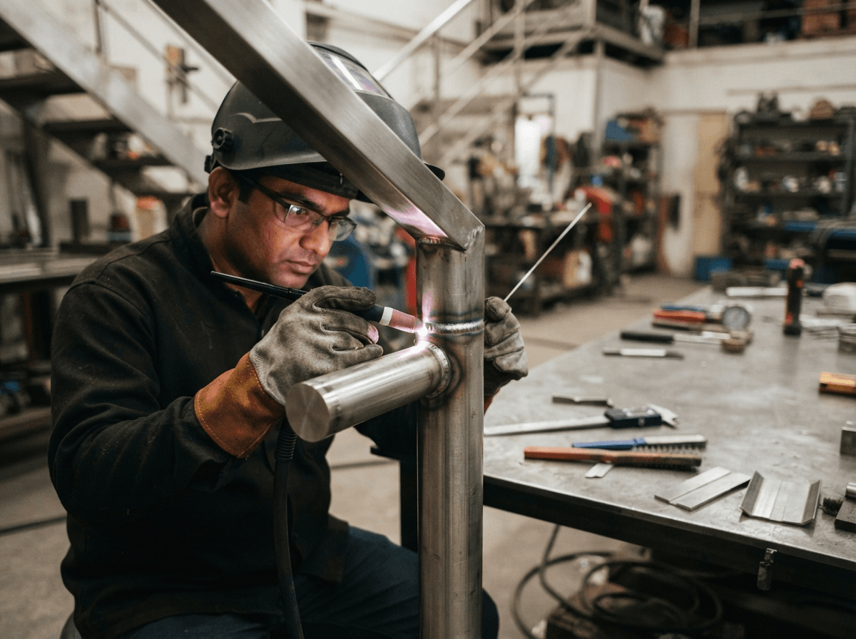 Precision welding of stainless-steel components